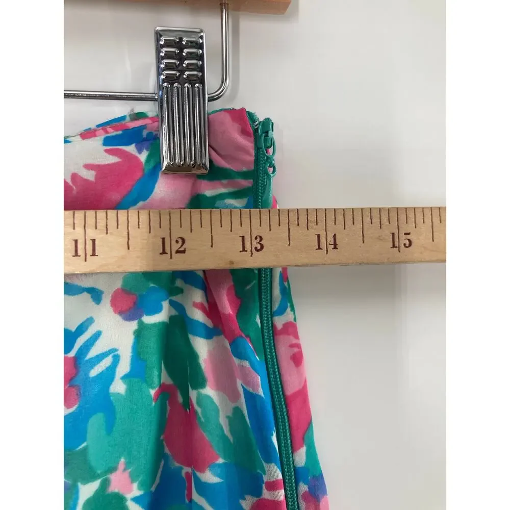 Show me your mumu Maya Floral Maxi Skirt Chiffon Medium Beach Resort - Picture 8 of 10